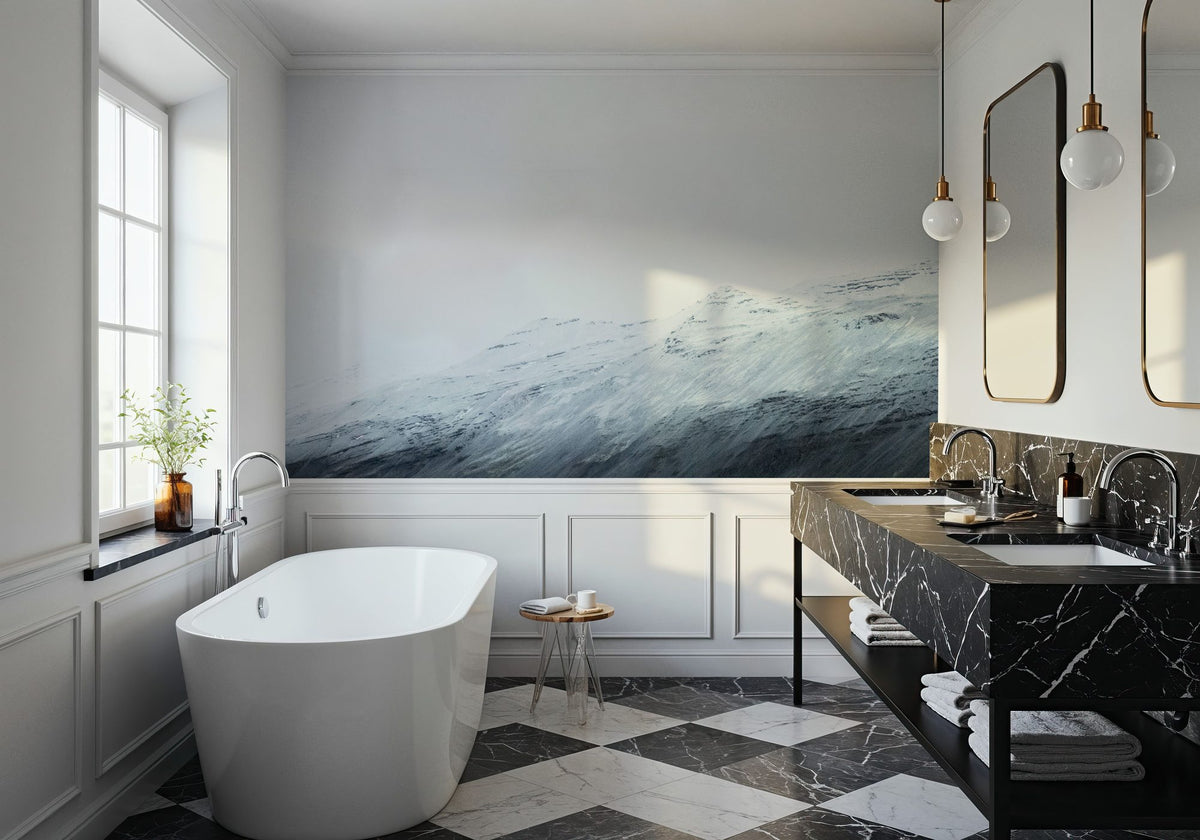 Mountain Gradient Mural Wallpaper - room preview 04