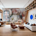 Fall Bouquet on White Panel I Mural Wallpaper - room preview 04