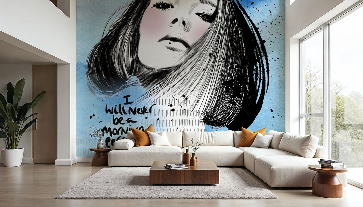 Moon Girl II Mural Wallpaper - room preview 04