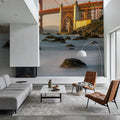 Golden Gate Bridge From Marshall Beach Mural Wallpaper - room preview 04