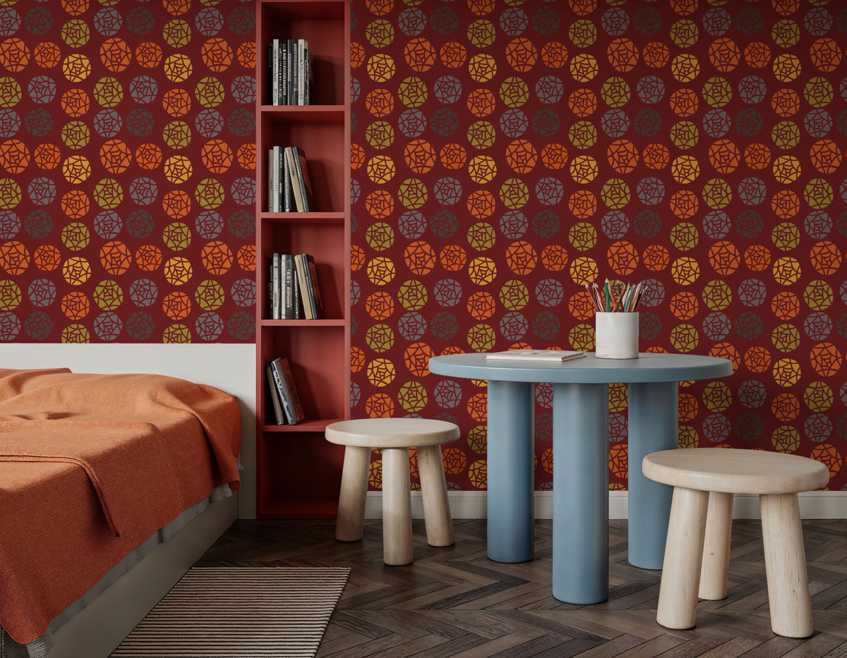 New Harvest Twirl Small Mural Wallpaper - room preview 04