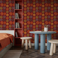 New Harvest Twirl Small Mural Wallpaper - room preview 04