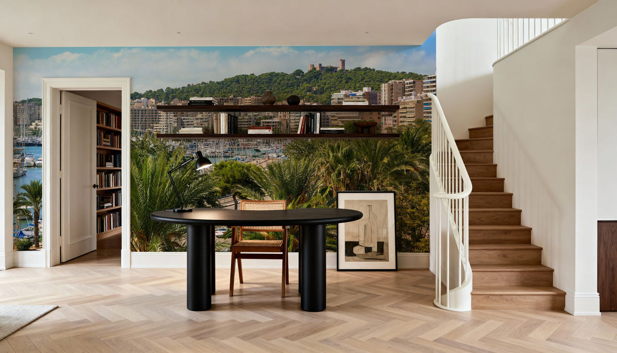 Palma De Majorca Harbor Mural Wallpaper - room preview 04