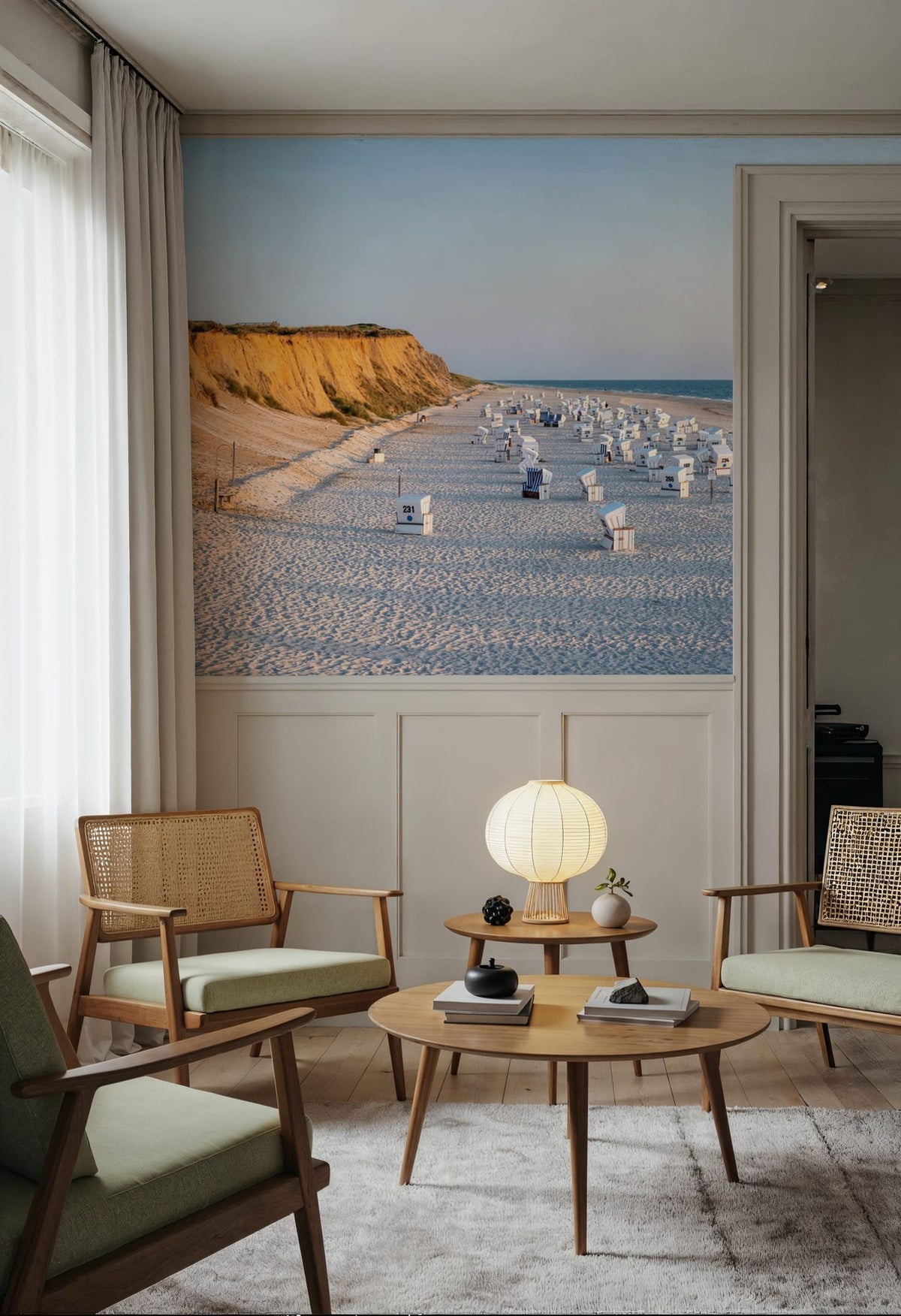 Red Cliff Mural Wallpaper - room preview 04