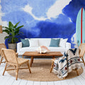 Denim Cloud Mural Wallpaper - room preview 04
