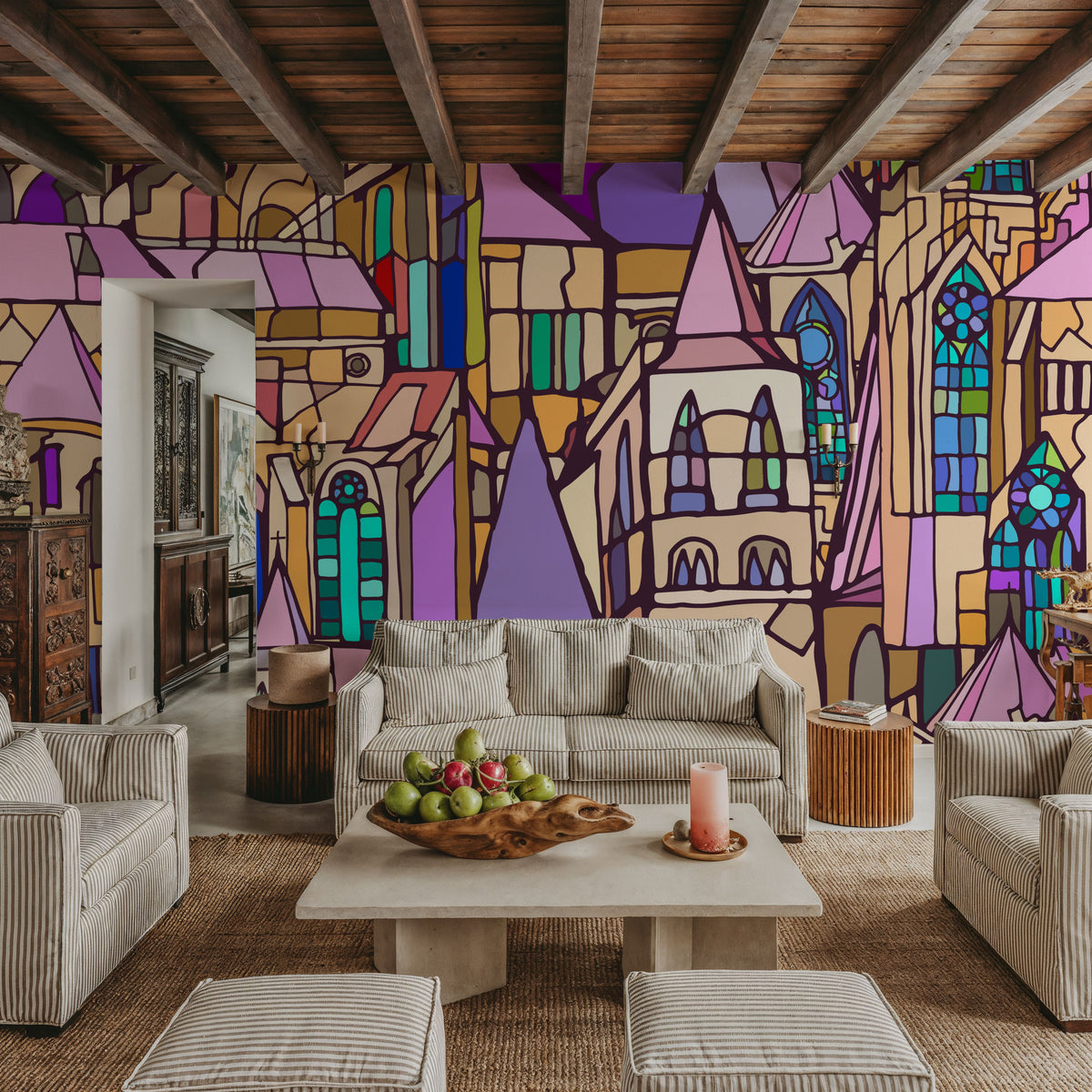 Wonderland Church Mural Wallpaper - room preview 04