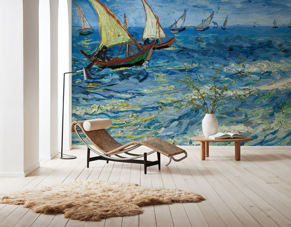 Seascape At Saintes-Maries Mural Wallpaper - room preview 04