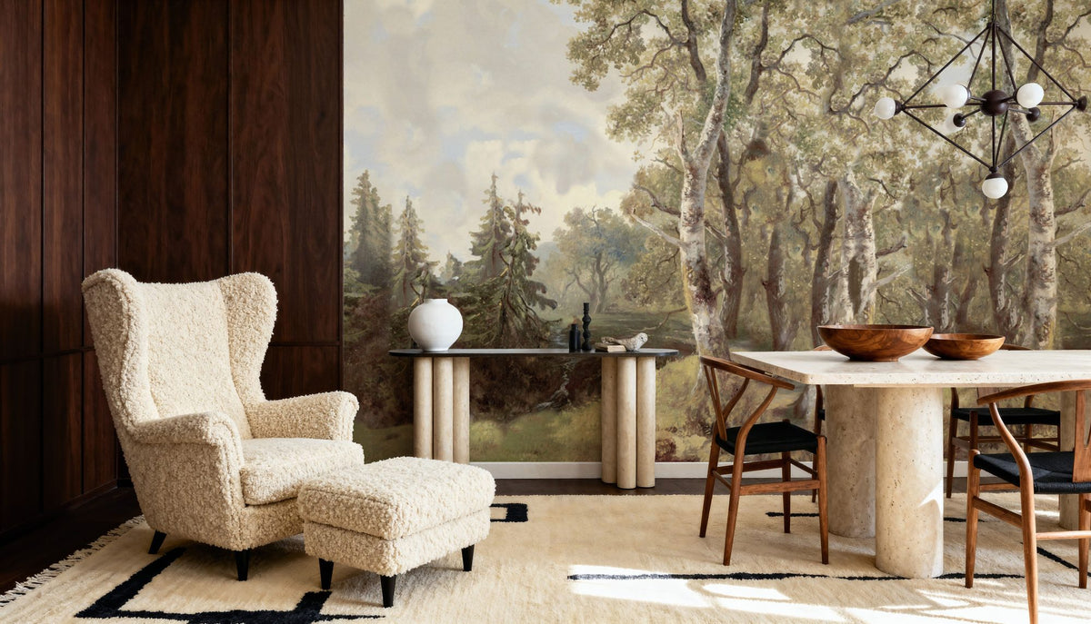 Forest Immersion Mural Wallpaper - room preview 05