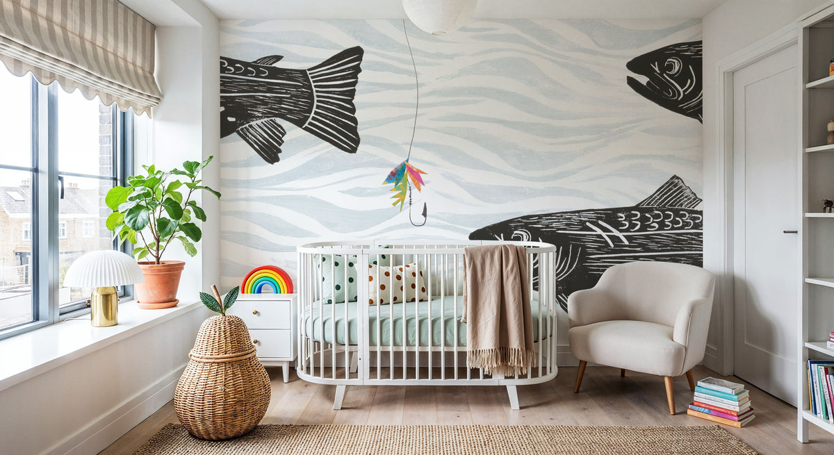 Fly Fishing III Mural Wallpaper - room preview 04