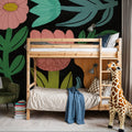 Flower Toss III Mural Wallpaper - room preview 04