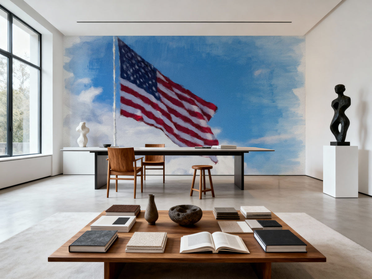 Stars and Stripes Mural Wallpaper - room preview 04