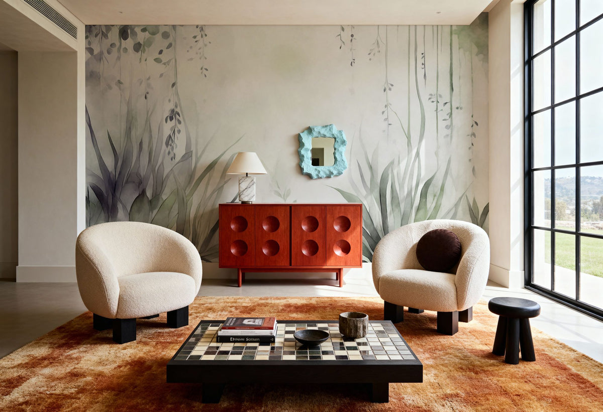 Transparent Garden Winter Mural Wallpaper - room preview 04