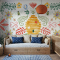 Wild Blooms I Mural Wallpaper - room preview 04