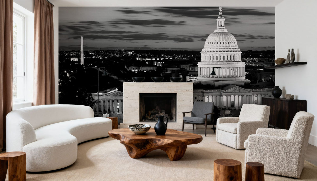 Capital Twilight Mural Wallpaper - room preview 04