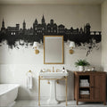 Trier Germany Skyline Black & White Mural Wallpaper - room preview 04