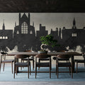 Winchester England Skyline Concrete Mural Wallpaper - room preview 04