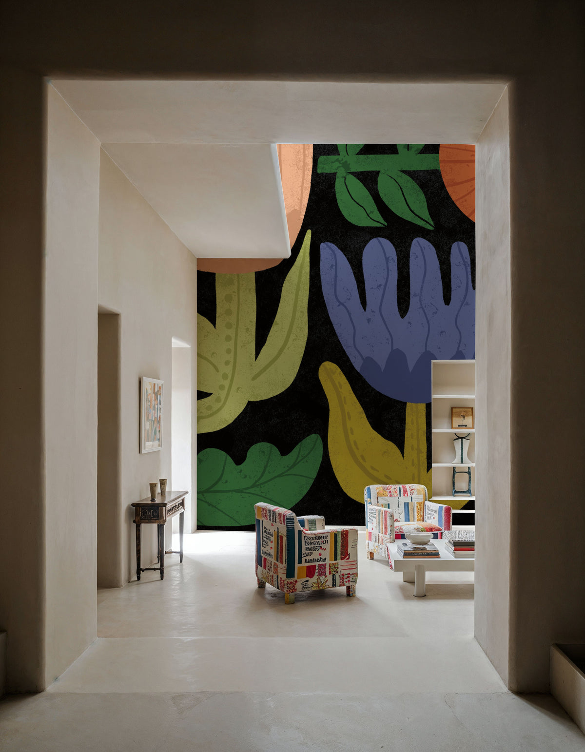 Flower Toss IV Mural Wallpaper - room preview 04