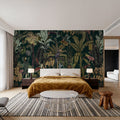 Tropical Wonderland, Forest Green Mural Wallpaper - room preview 04
