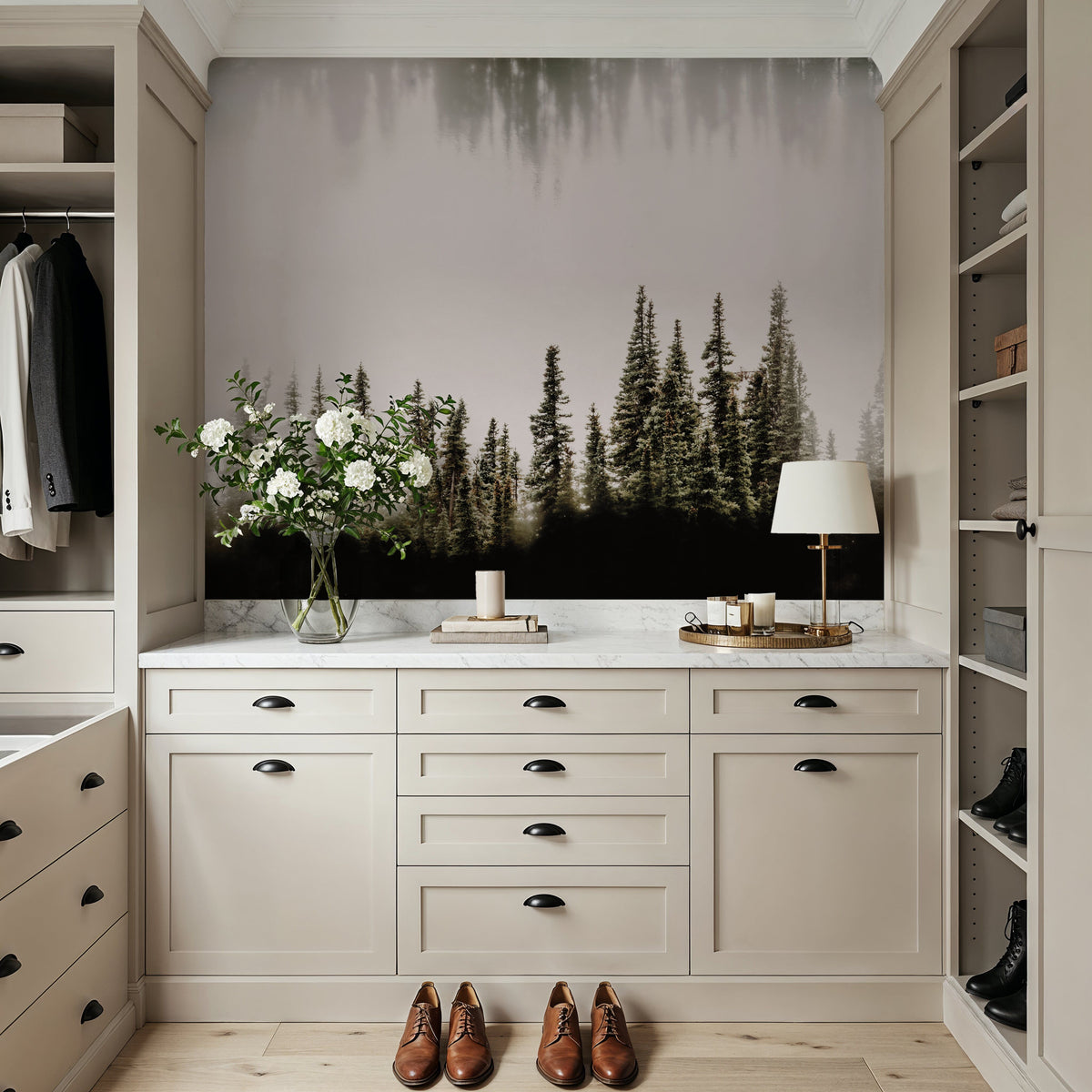 Waterwood Mural Wallpaper - room preview 04