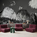 Kolob Canyons Black & White Mural Wallpaper - room preview 04
