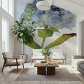 Blue Hydrangea Mural Wallpaper - room preview 04