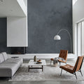 Subtle Plaster Wall, Dark Blue Mural Wallpaper - room preview 04