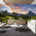 Sunset Over Moorea Island Mural Wallpaper - room preview 04