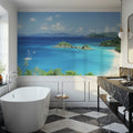 Tropical Paradise Cove Mural Wallpaper - room preview 04