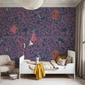 Bird House Oak, Purple Mural Wallpaper - room preview 04