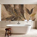 Gilded Leaf Collage II Mural Wallpaper - room preview 04