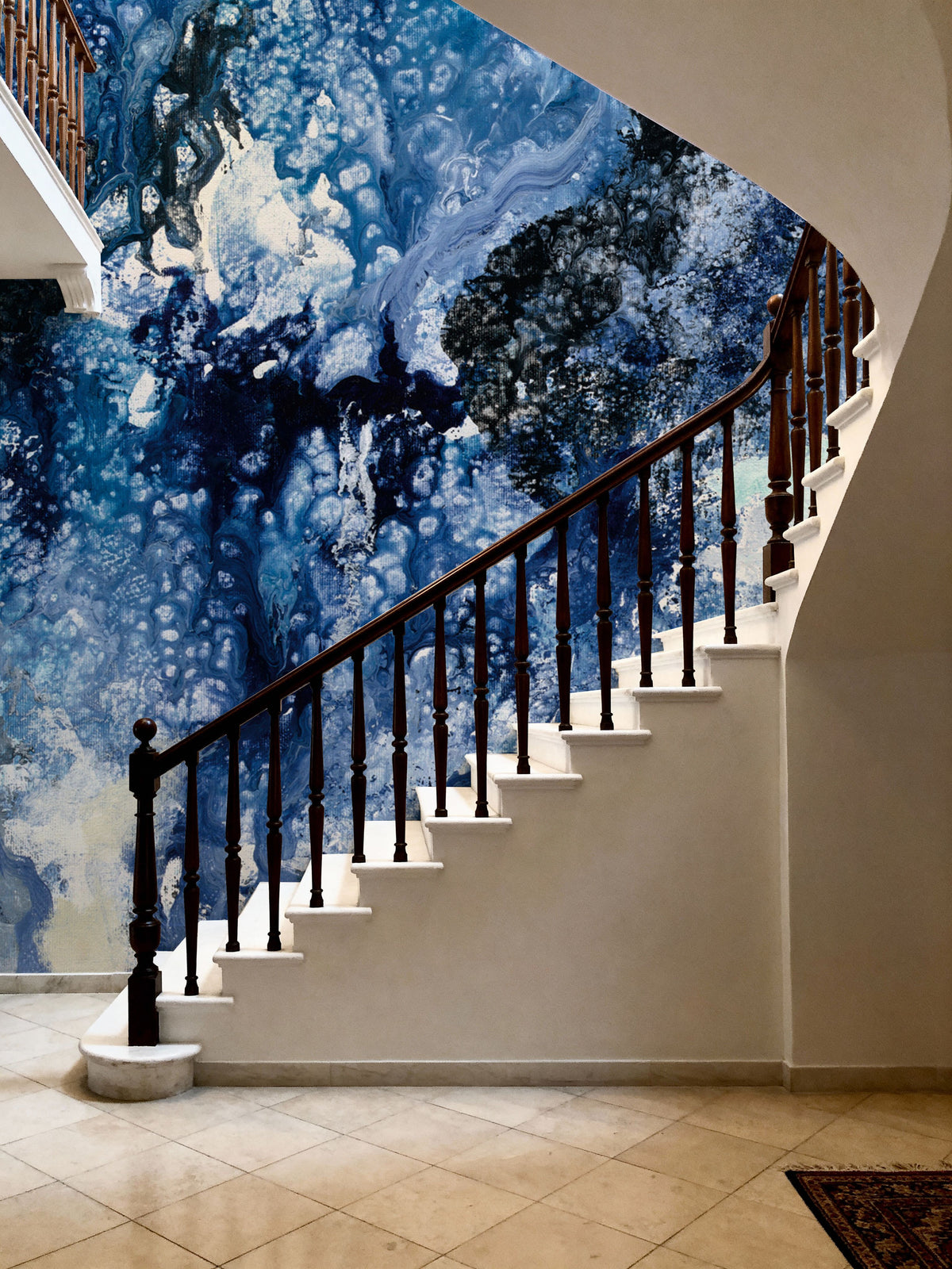 Abstract Tides Mural Wallpaper - room preview 04