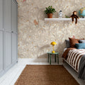 Cherry Tree Birds, Beige Mural Wallpaper - room preview 04