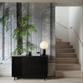Cold Green Forest Mural Wallpaper - room preview 04