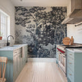 Enchanted Grove Tapestry, Blues Mural Wallpaper - room preview 04