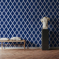 Sino Shapes Blue Mural Wallpaper - room preview 04