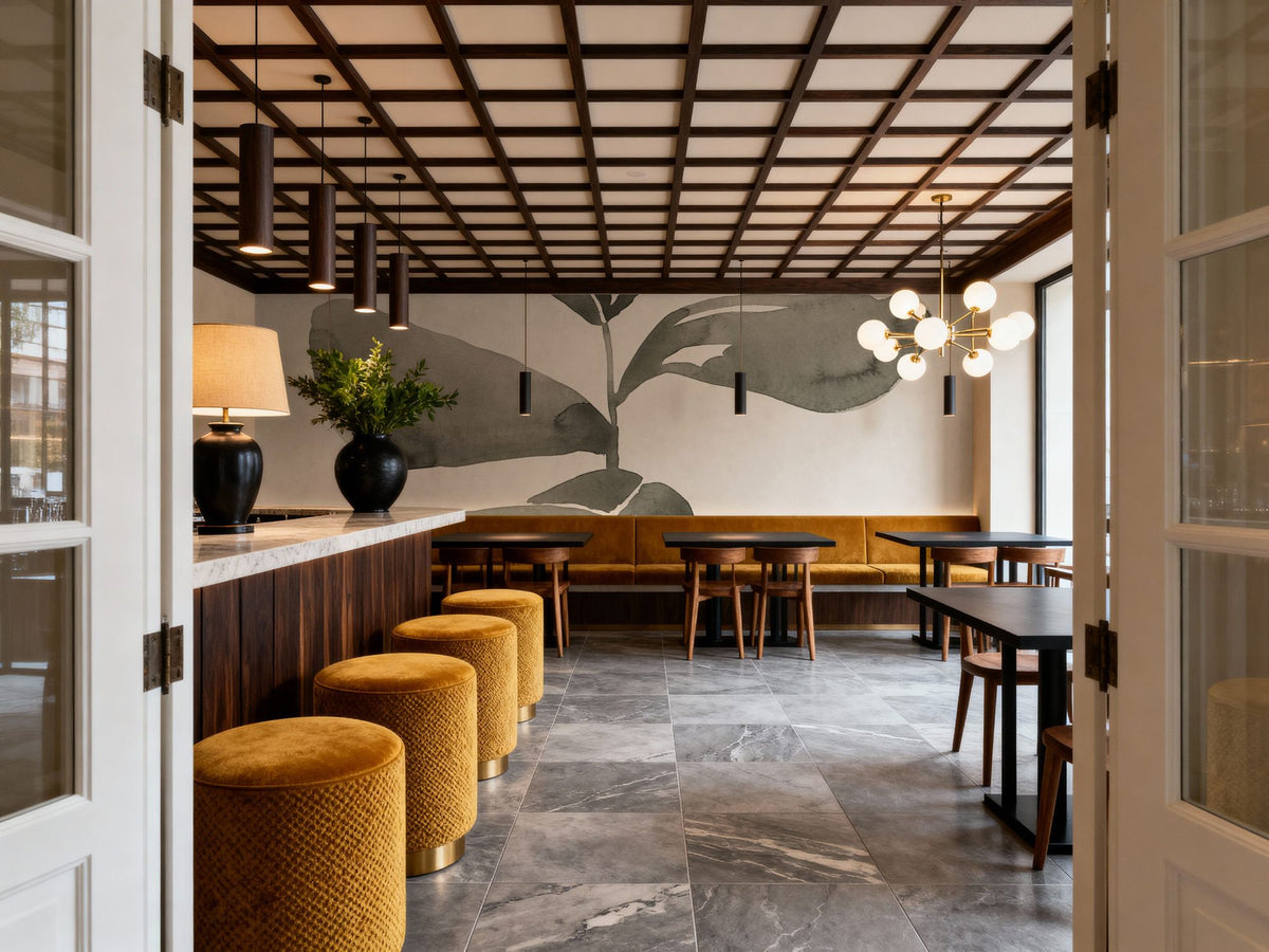 Fiddle Leaf III Mural Wallpaper - room preview 04