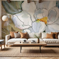 Graceful Peony Mural Wallpaper - room preview 04