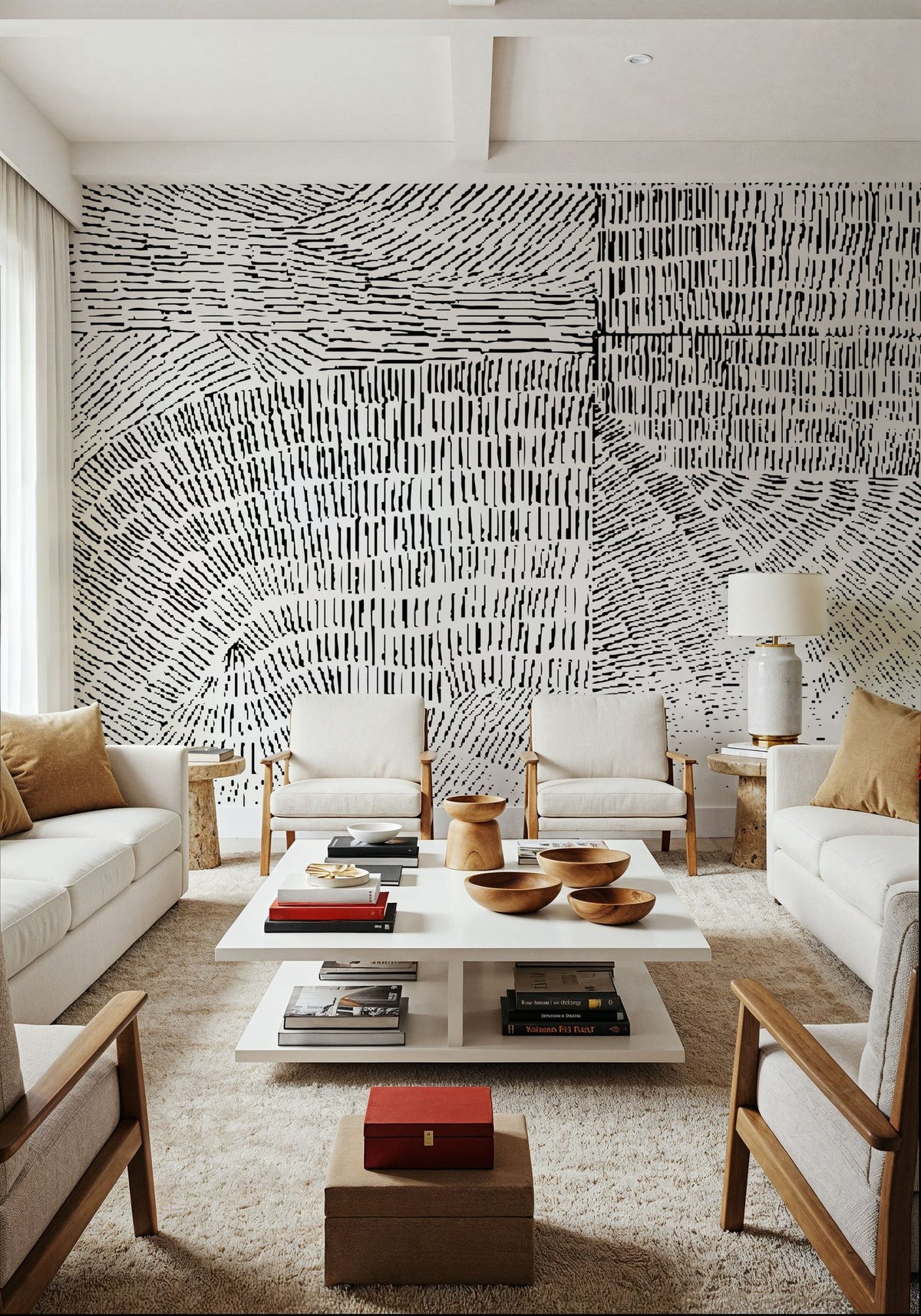 Dwellpaper Abstract Fingerprints Mural Wallpaper image 4