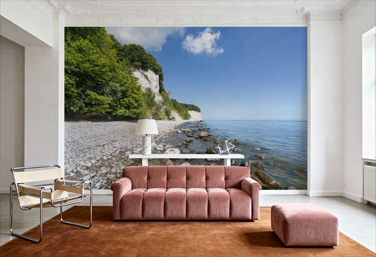 Chalk Cliffs Mural Wallpaper - room preview 04