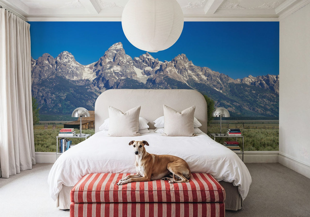 Serene Mountain Haven Mural Wallpaper - room preview 04