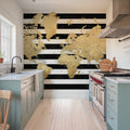 World Map Cities - Harper Mural Wallpaper - room preview 04