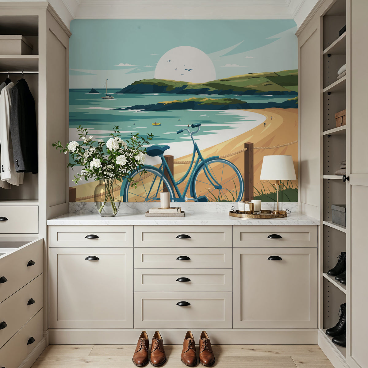 Travel Cornwall Mural Wallpaper - room preview 04