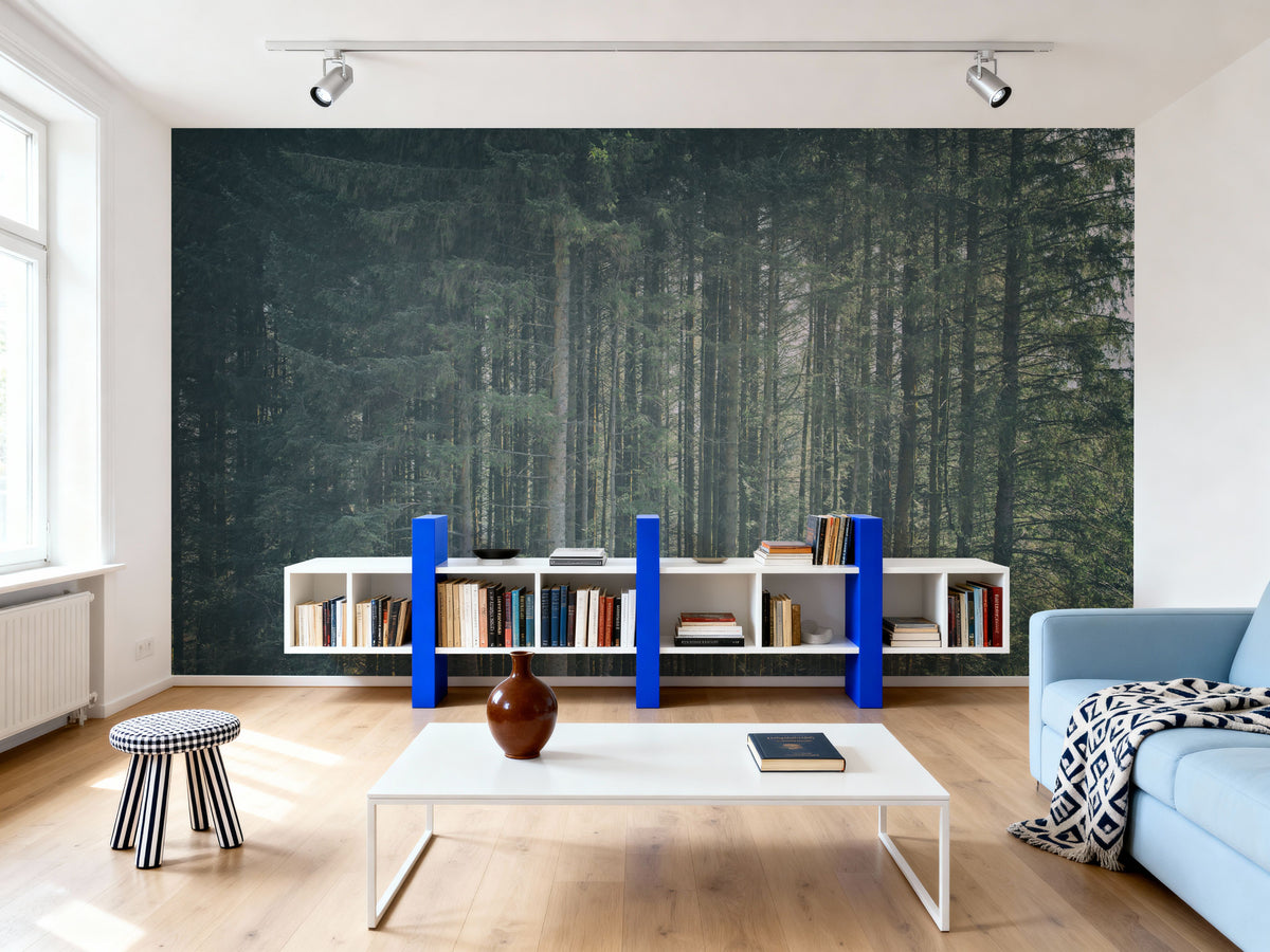 Dappled Forest Mural Wallpaper - room preview 04