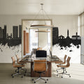 Luanda Skyline Black & White Mural Wallpaper - room preview 04