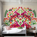 Otomi Rabbits & Flowers Mural Wallpaper - room preview 04