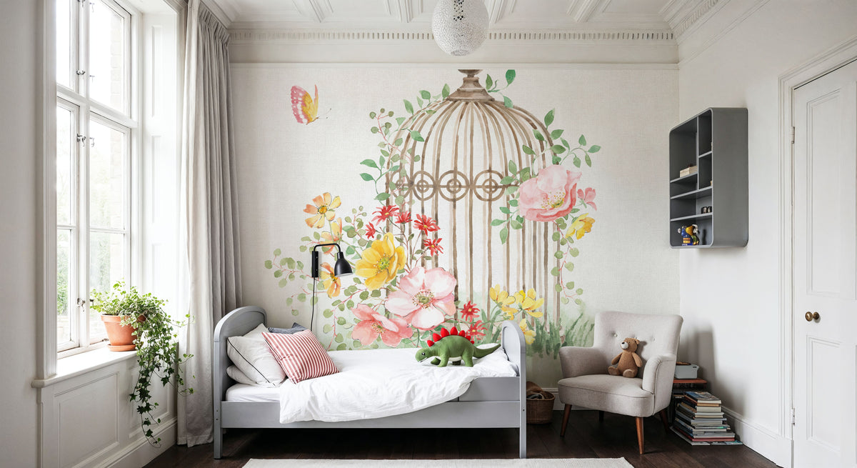 Soft Meadow VIII Mural Wallpaper - room preview 04