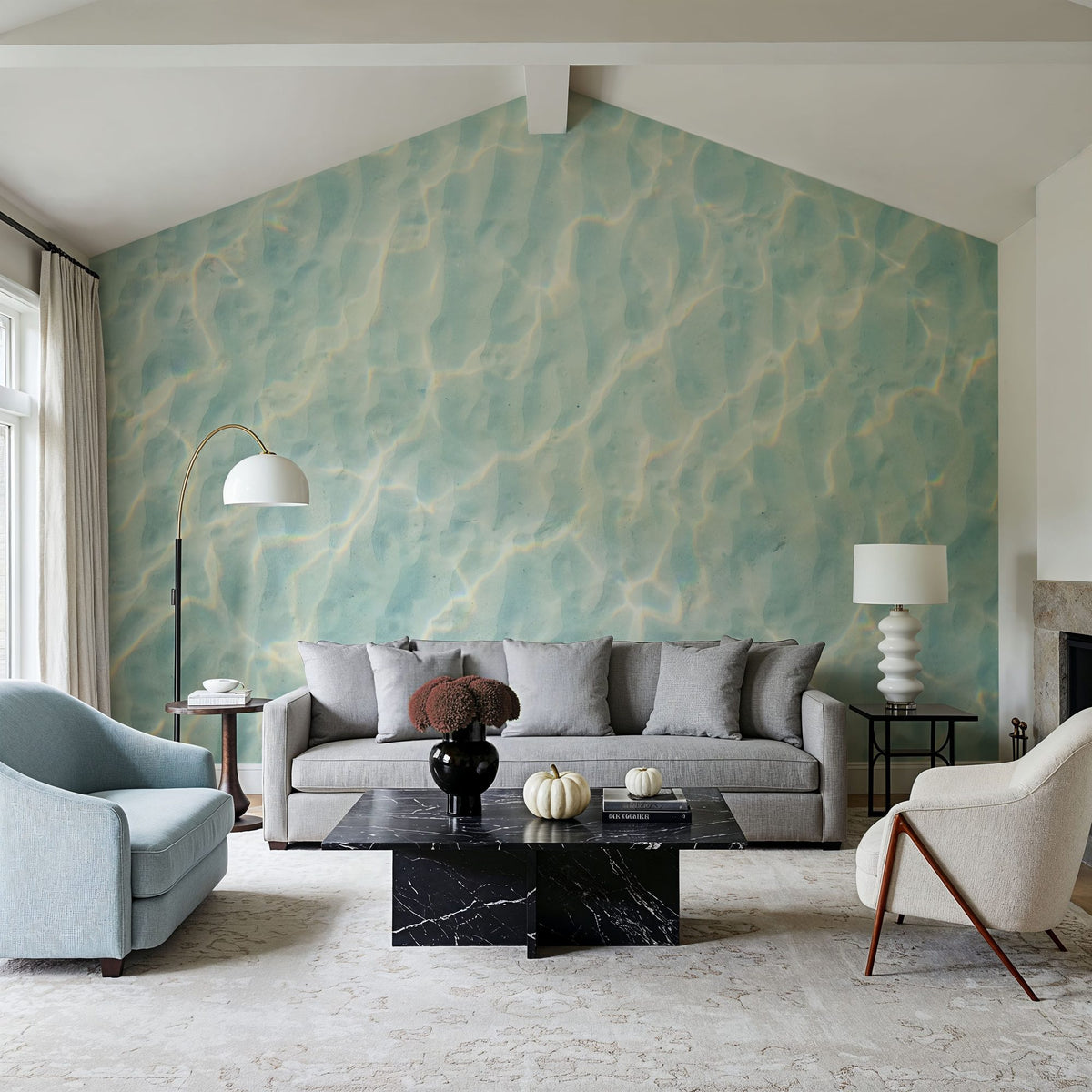 Still Ocean Mural Wallpaper - room preview 04