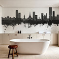 Salford England Skyline Black & White Mural Wallpaper - room preview 04