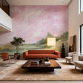 Pink Sky Mural Wallpaper - room preview 04
