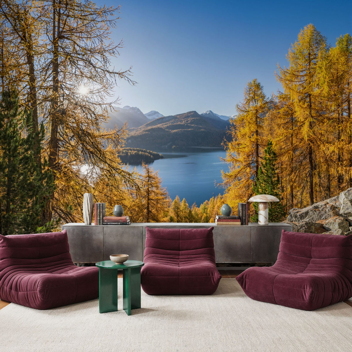 Silsersee Fall Mural Wallpaper - room preview 04